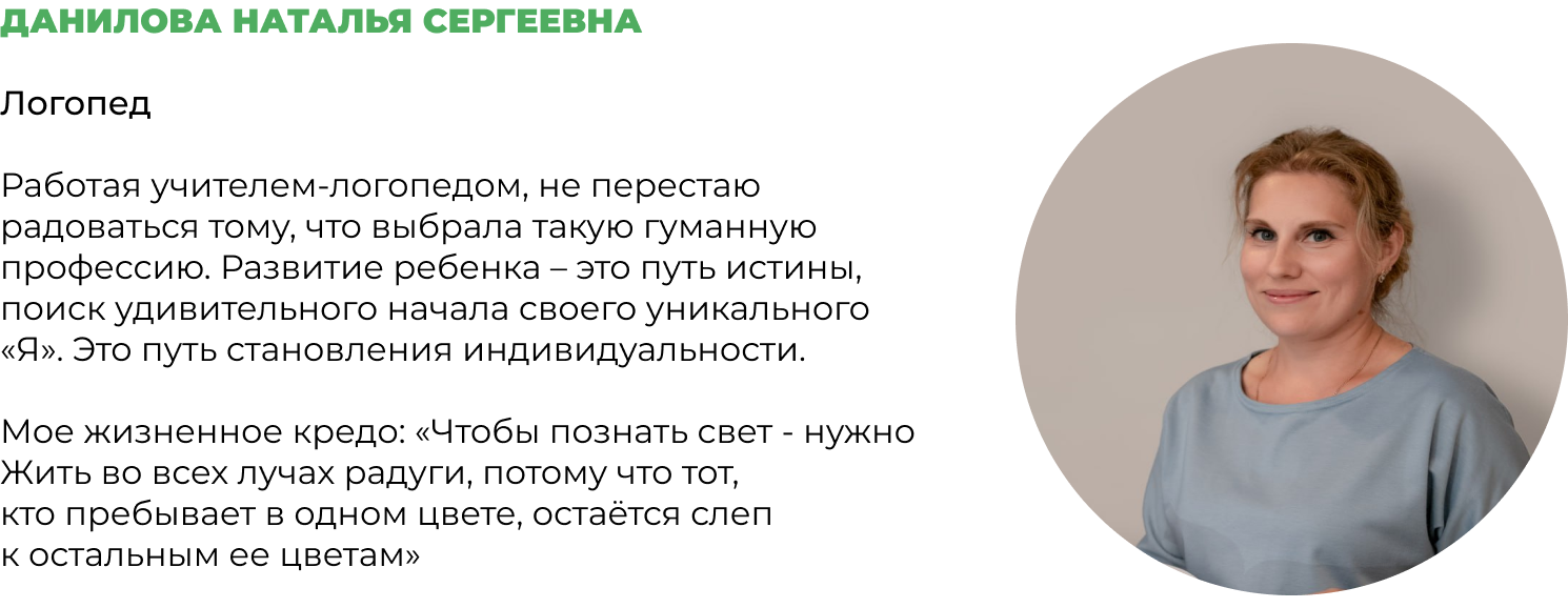 ДАНИЛОВА НАТАЛЬЯ СЕРГЕЕВНА